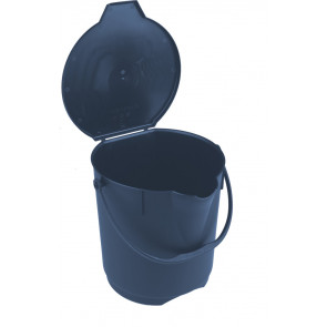 Elintarvikesanko kannella, 12 litraa, ilmaisinlaitteilla havaittava